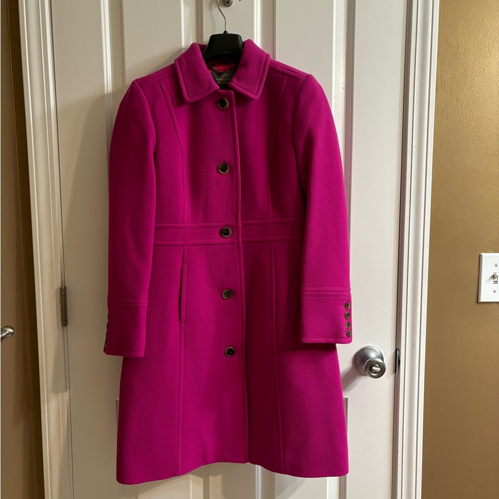NWT J CREW LADY DAY WOOL COAT with THINSULATE